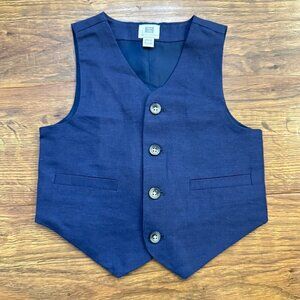 Janie and Jack Special Occasion linen blend vest